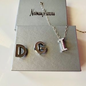 D&G Pendant Charm Crystal Necklace